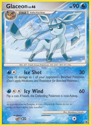 Glaceon 020/100 - Majestic Dawn Reverse Holofoil