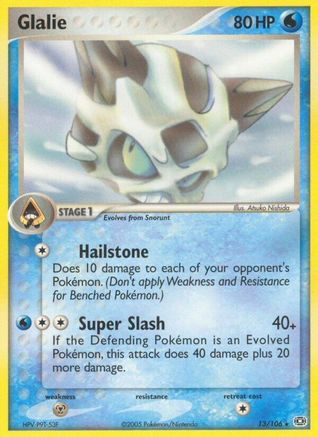 Glalie 013 - Emerald - Reverse Holofoil
