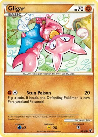 Gligar 049/90 - Undaunted Reverse Holofoil