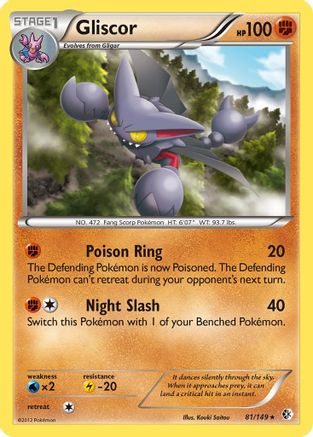 Gliscor 081/149 - Boundaries Crossed Reverse Holofoil