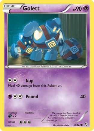 Golett 058/124 - Dragons Exalted Reverse Holofoil