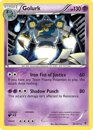 Golurk 046/101 - Plasma Blast Reverse Holofoil