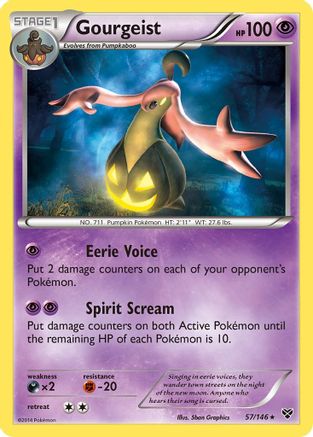 Gourgeist 057/146 - XY Base Set Holofoil
