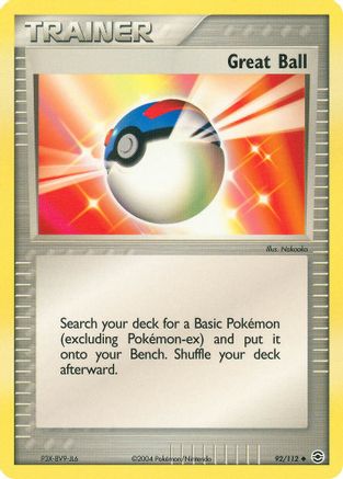Great Ball 092/112 - FireRed & LeafGreen Reverse Holofoil