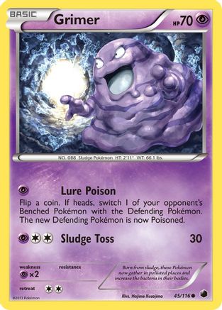 Grimer 045/116 - Plasma Freeze Reverse Holofoil