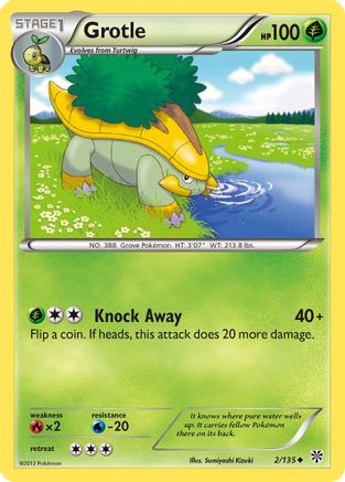Grotle 002/135 - Plasma Storm Reverse Holofoil