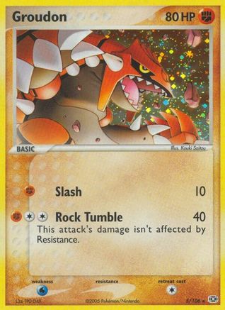 Groudon 005/106 - Emerald Reverse Holofoil