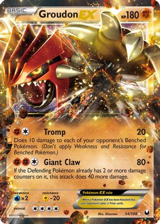 Groudon EX 054/108 - Dark Explorers Holofoil