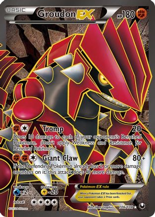 Groudon EX (Full Art) 106/108 - Dark Explorers Holofoil