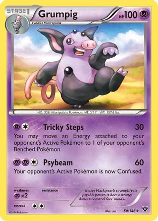 Grumpig 050/146 - XY Base Set Reverse Holofoil