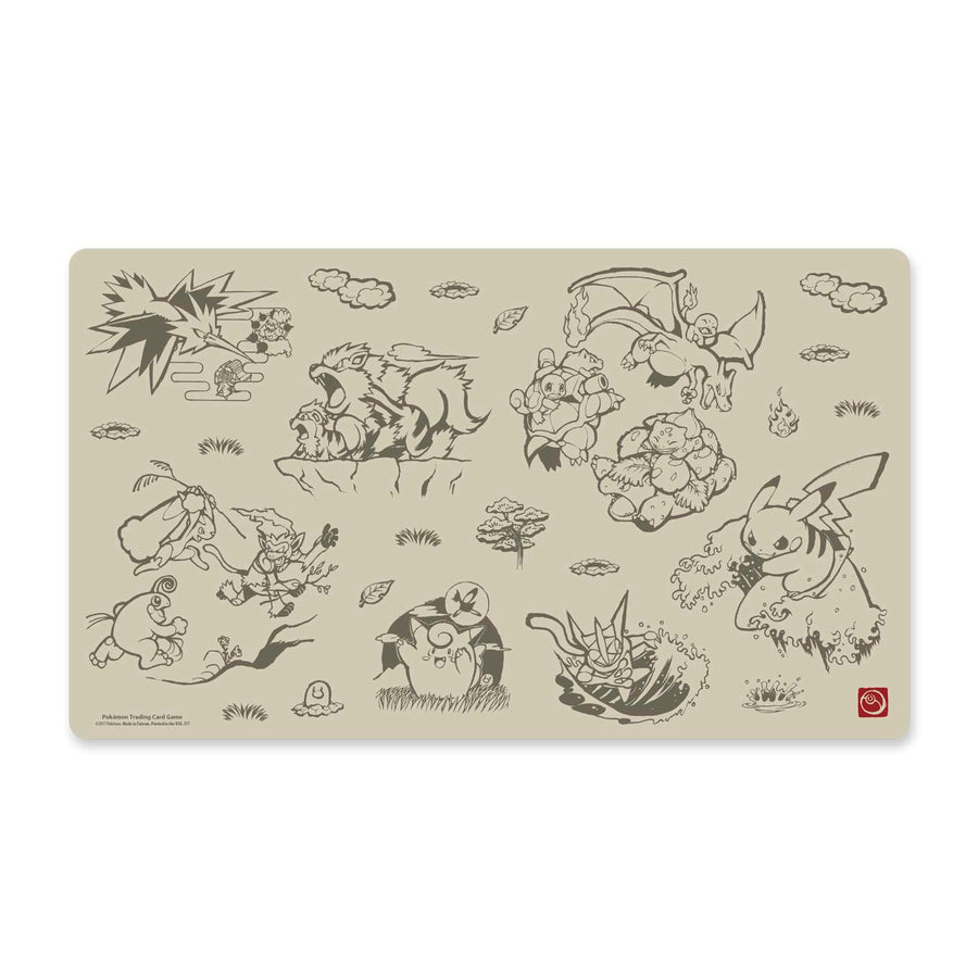 Playmat - Pikachu (Scroll Painting Style)