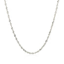 14k White Gold Singapore Chain 1.5mm
