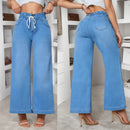 Summer New Stretch Denim Women's Wide-Leg Pants