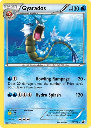 Gyarados 031/113 - Legendary Treasures Reverse Holofoil