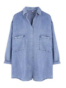 Summer-Autumn Tencel Denim Shirt For Women