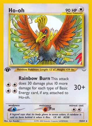 Ho-oh 018/64 - Neo Revelation 1st Edition