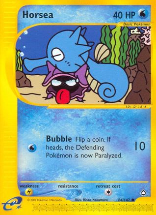Horsea 084/147 - Aquapolis Reverse Holofoil