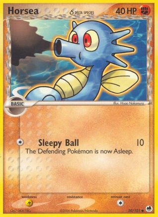 Horsea (Delta Species) 050/101 - Dragon Frontiers Reverse Holofoil