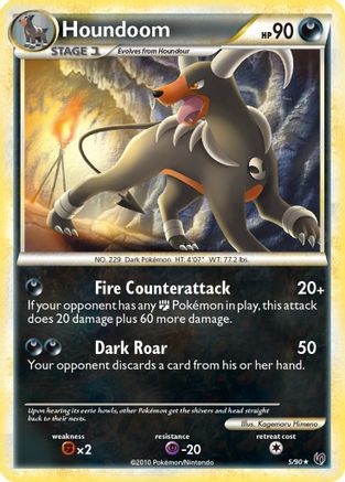 Houndoom 005/90 - Undaunted Reverse Holofoil