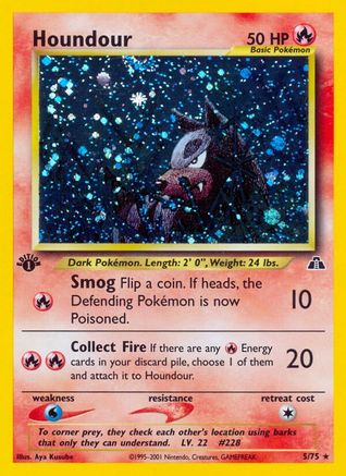Houndour 005/75 - Neo Discovery 1st Edition Holofoil