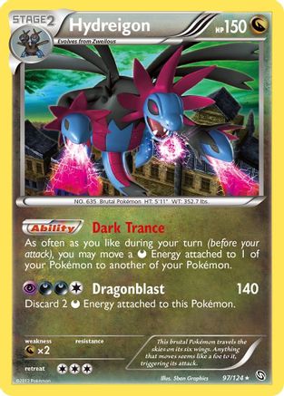 Hydreigon 097/124 - Dragons Exalted Reverse Holofoil