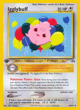 Igglybuff 040/75 - Neo Discovery 1st Edition