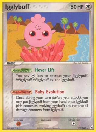 Igglybuff 021/100 - Crystal Guardians Reverse Holofoil