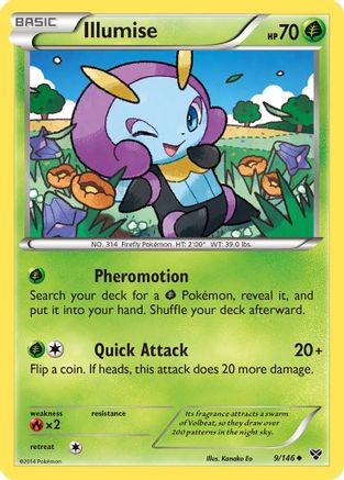 Illumise 009/146 - XY Base Set Reverse Holofoil