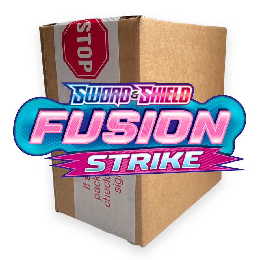 pokemon sword & shield fusion strike sleeved booster pack Pokemon Sword & Shield Fusion Strike Sleeved Booster 144 Pack Case – Ralphie's Funhouse