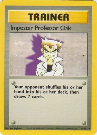 Imposter Professor Oak 073/102 - Base Set