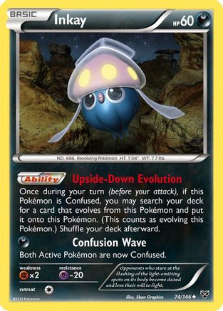Inkay 074/146 - XY Base Set Reverse Holofoil