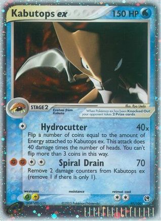 Kabutops ex 097/100 - Sandstorm Holofoil