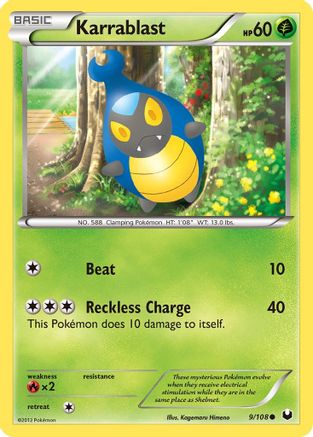 Karrablast 009/108 - Dark Explorers Reverse Holofoil