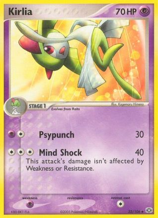 Kirlia 033/106 - Emerald Reverse Holofoil