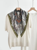 Women's Vintage High-end Outer Silk Scarf