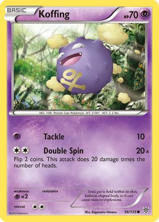 Koffing 056/135 - Plasma Storm Reverse Holofoil