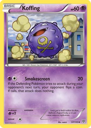 Koffing 057/135 - Plasma Storm Reverse Holofoil