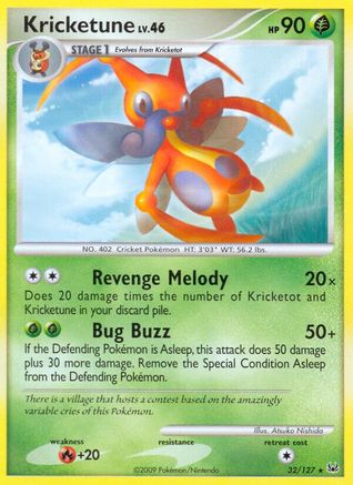Kricketune 032/127 - Platinum Reverse Holofoil