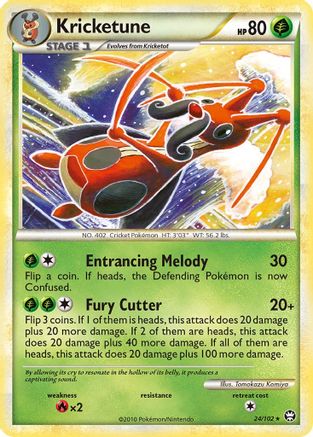 Kricketune 024/102 - Triumphant Reverse Holofoil