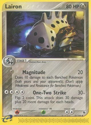 Lairon 037/109 - Ruby and Sapphire Reverse Holofoil