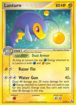 Lanturn 019/92 - Legend Maker Reverse Holofoil
