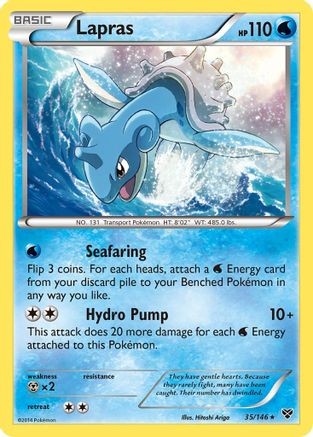 Lapras 035/146 - XY Base Set Reverse Holofoil