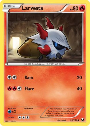 Larvesta 020/108 - Dark Explorers