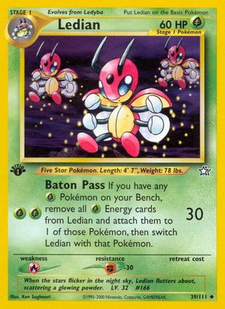 Ledian 039/111 - Neo Genesis 1st Edition