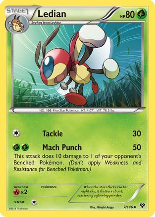 Ledian 007/146 - XY Base Set Reverse Holofoil