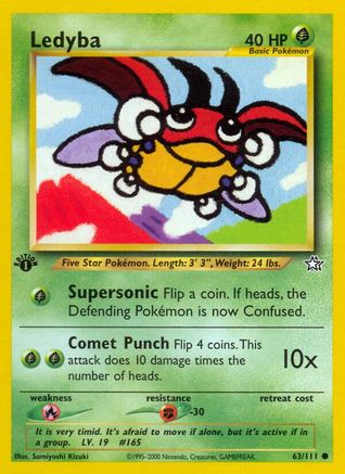 Ledyba 063/111 - Neo Genesis 1st Edition