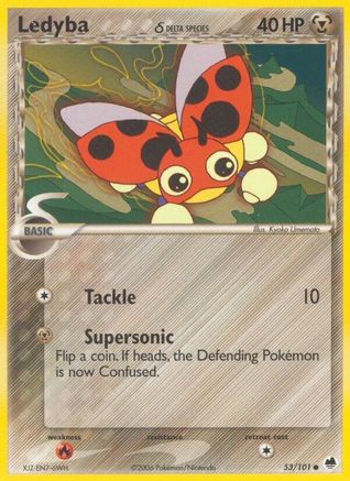 Ledyba (Delta Species) 053/101 - Dragon Frontiers
