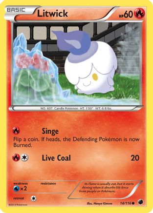Litwick 014/116 - Plasma Freeze Reverse Holofoil