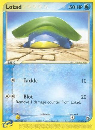 Lotad 067/100 - Sandstorm Reverse Holofoil