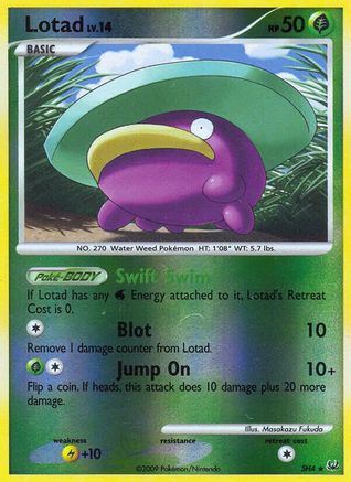 Lotad (Shiny) SH4 - Platinum - Reverse Holofoil
